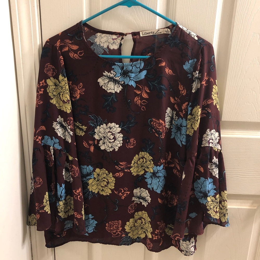 floral printed shirt